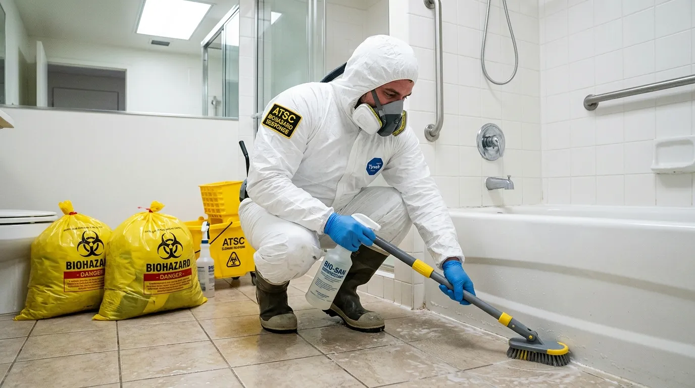 Decontamination equipment deployed for Blood Cleanup in Randolph